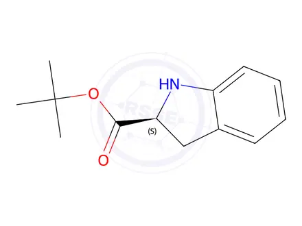 Chemical structure of Tert-butyl (S)-indoline-2-carboxylate
