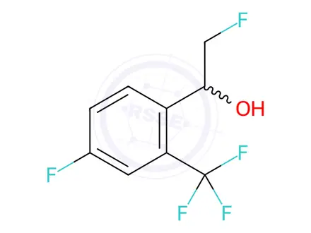 Chemical structure of 4-Fluoro-α-(fluoromethyl)-2-(trifluoromethyl)benzenemethanol
