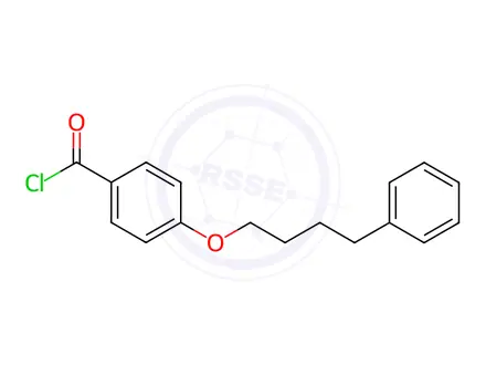Chemical structure of Benzoyl chloride, 4-(4-phenylbutoxy)-