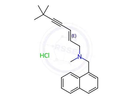 Chemical structure of Terbinafine hydrochloride