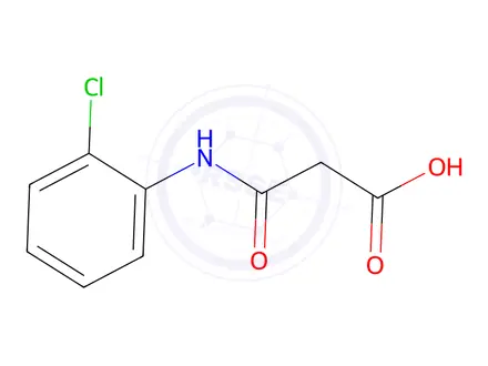 Chemical structure of 3-((2-Chlorophenyl)amino)-3-oxopropanoic acid