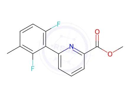Chemical structure of Methyl 6-(2,6-difluoro-3-methylphenyl)picolinate