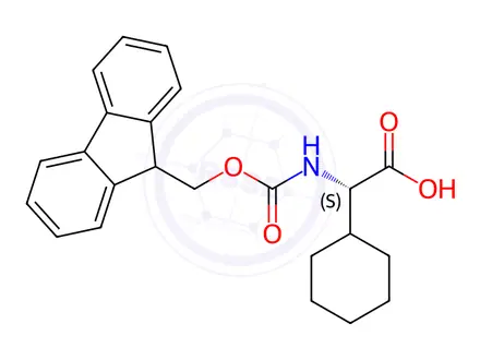 Chemical structure of Fmoc-cyclohexyl-Gly-OH