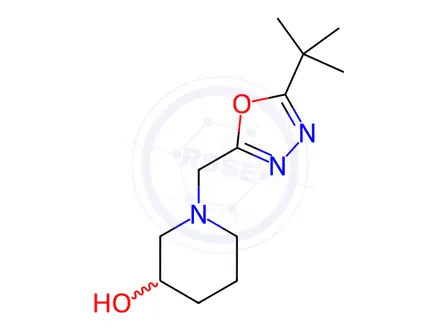 Chemical structure of 1-((5-(Tert-butyl)-1,3,4-oxadiazol-2-yl)methyl)piperidin-3-ol