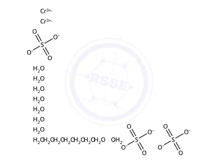 Chemical structure of Chromium sulfate
