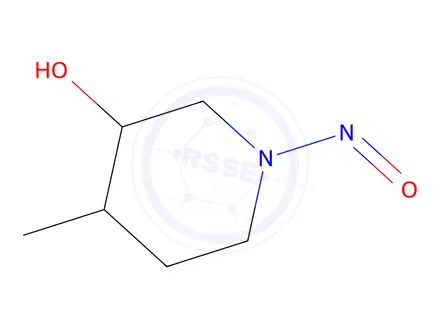 Chemical structure of 4-methyl-1-nitrosopiperidin-3-ol