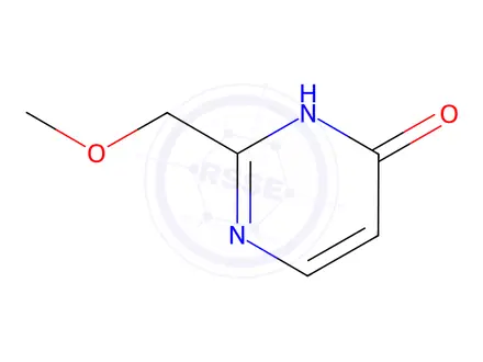 Chemical structure of 4(1H)-Pyrimidinone, 2-(methoxymethyl)-(9CI)