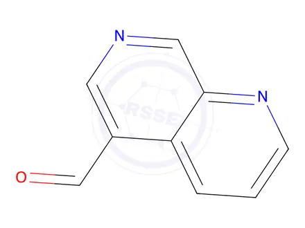 Chemical structure of 1,7-Naphthyridine-5-carbaldehyde