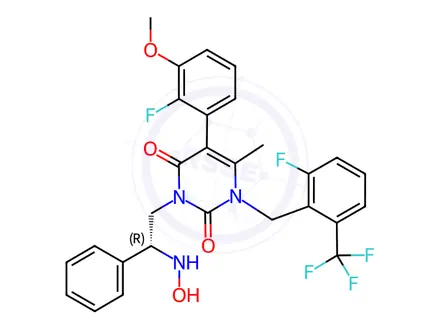 Chemical structure of Elagolix Impurity 108