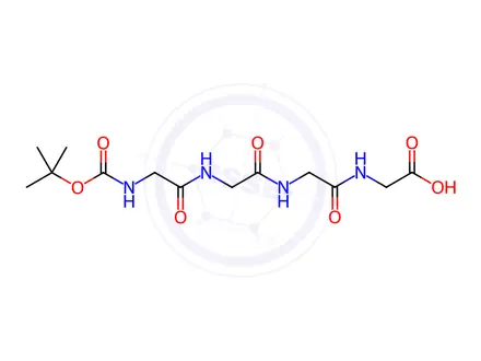 Chemical structure of N-α-t-Butoxycarbonyl-glycyl-glycyl-glycyl-glycine