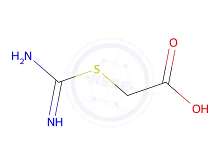 Chemical structure of 2-(Carbamimidoylthio)acetic acid