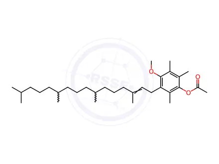 Chemical structure of All-rac-alfa-Tocopheryl Acetate EP Impurity D (Mixture of Isomers)