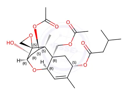 Chemical structure of T-2 Toxin