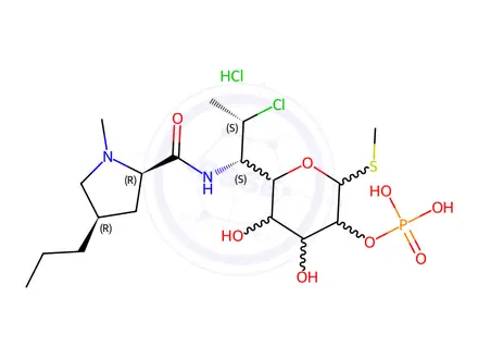 Chemical structure of Clindamycin Phosphate Impurity 12 (HCl Salt)