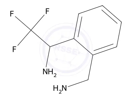 Chemical structure of 1-(2-(Aminomethyl)phenyl)-2,2,2-trifluoroethan-1-amine
