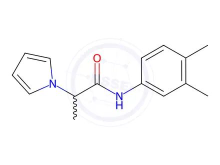 Chemical structure of N-(3,4-Dimethylphenyl)-2-(1H-pyrrol-1-yl)propanamide