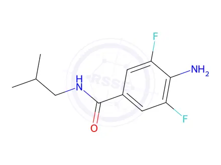 Chemical structure of 4-Amino-3,5-difluoro-n-(2-methylpropyl)benzamide