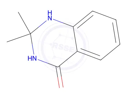 Chemical structure of 2,2-Dimethyl-1,2,3-trihydroquinazolin-4-one