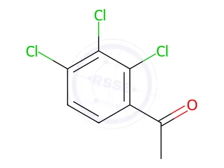 Chemical structure of 2',3',4'-Trichloroacetophenone