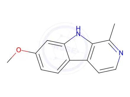 Chemical structure of Harmine