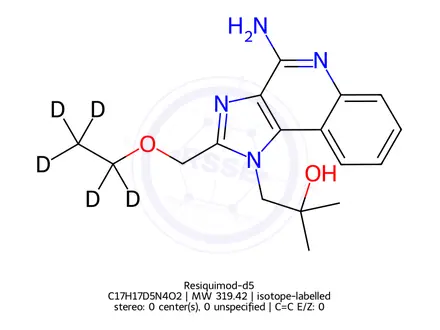 Chemical structure of Resiquimod-d5