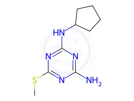 Chemical structure of N2-Cyclopentyl-6-(methylthio)-1,3,5-triazine-2,4-diamine