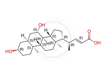 Chemical structure of Ursodeoxycholic Acid Impurity 62