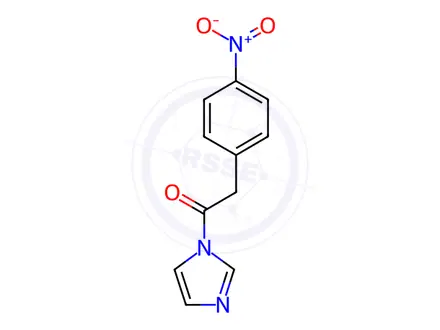 Chemical structure of 1-(1H-imidazol-1-yl)-2-(4-nitrophenyl)ethan-1-one