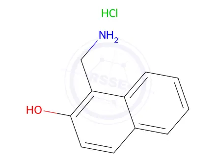 Chemical structure of 1-(Aminomethyl)naphthalen-2-ol hydrochloride