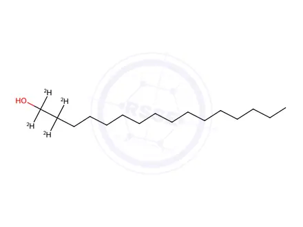 Chemical structure of n-Hexadecyl-1,1,2,2-d4 Alcohol