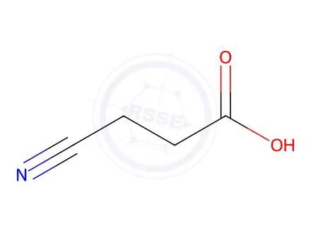 Chemical structure of 3-Cyanopropanoic acid