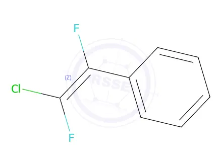 Chemical structure of ALPHA,BETA-DIFLUORO-BETA-CHLOROSTYRENE