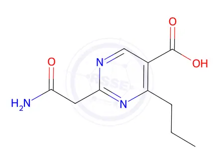Chemical structure of 2-(2-Amino-2-oxoethyl)-4-propylpyrimidine-5-carboxylic acid