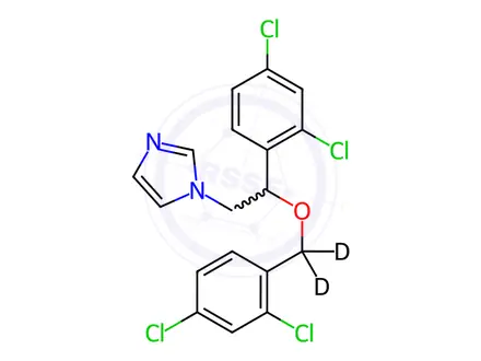 Chemical structure of Miconazole-d2