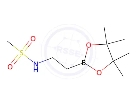 Chemical structure of N-[2-(tetramethyl-1,3,2-dioxaborolan-2-yl)ethyl]methanesulfonamide