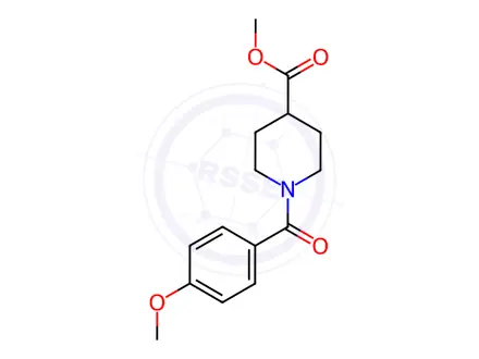 Chemical structure of Methyl 1-(4-methoxybenzoyl)piperidine-4-carboxylate