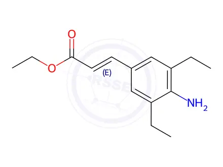 Chemical structure of Ethyl 3-(4-Amino-3,5-diethylphenyl)acrylate