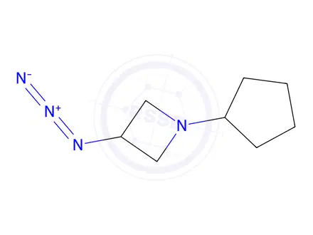 Chemical structure of 3-azido-1-cyclopentylazetidine