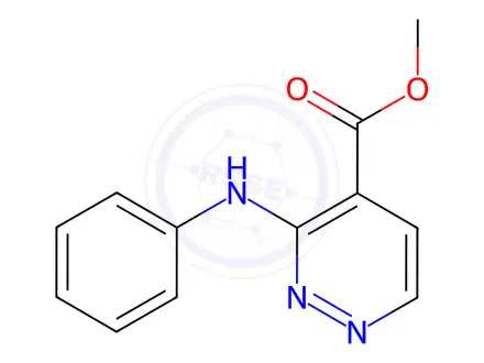 Chemical structure of Methyl 3-(phenylamino)pyridazine-4-carboxylate