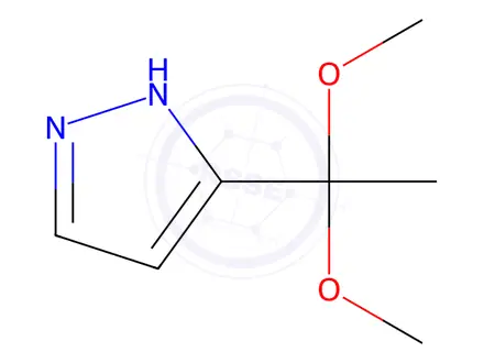 Chemical structure of 5-(1,1-Dimethoxyethyl)-1H-pyrazole