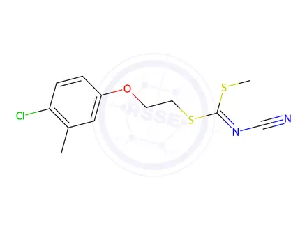 Chemical structure of [2-(4-Chloro-3-methylphenoxy)ethyl]methyl-cyanocarbonimidodithioate