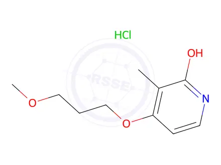 Chemical structure of 4-(3-methoxypropoxy)-3-methyl-2-hydroxypyridine hydrochloride
