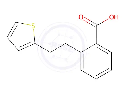 Chemical structure of 2-(2-(Thiophen-2-yl)ethyl)benzoic Acid