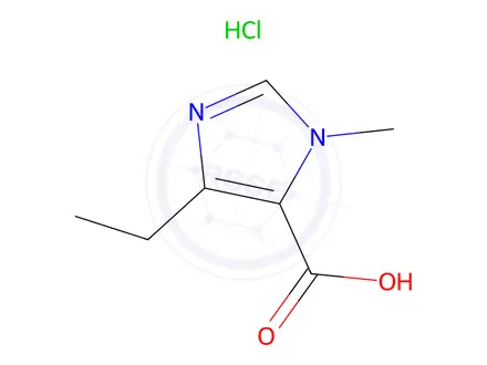Chemical structure of 4-Ethyl-1-methyl-1H-imidazole-5-carboxylic acid hydrochloride