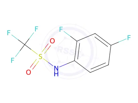 Chemical structure of N-(2,4-Difluorophenyl)-1,1,1-trifluoromethanesulfonamide