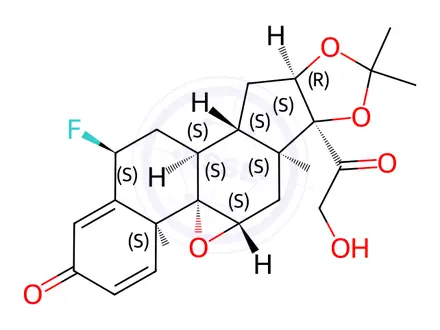 Chemical structure of Fluocinolone Acetonide EP Impurity E