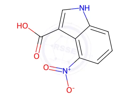 Chemical structure of 4-Nitro-1H-indole-3-carboxylic acid