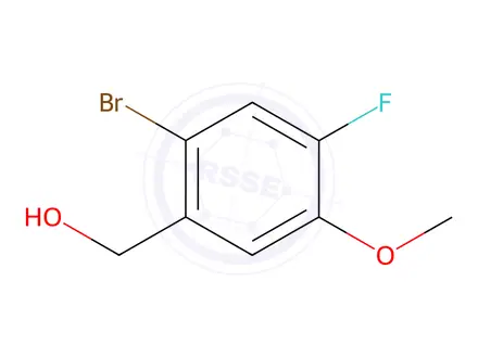 Chemical structure of (2-Bromo-4-fluoro-5-methoxyphenyl)methanol