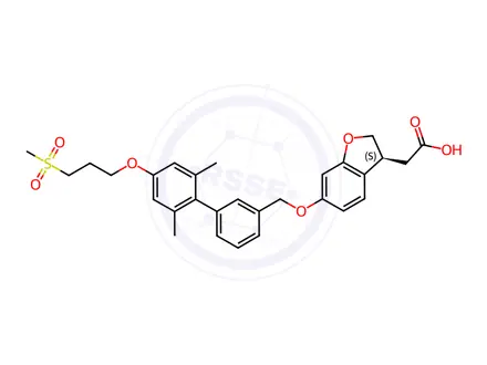 Chemical structure of Fasiglifam (TAK-875)