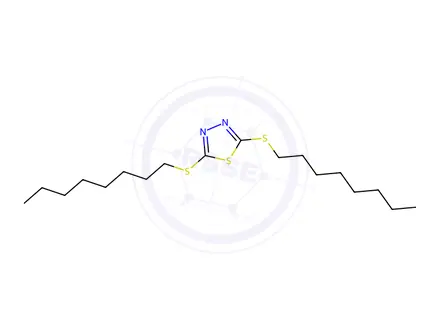 Chemical structure of 2,5-Bis(octylthio)-1,3,4-thiadiazole